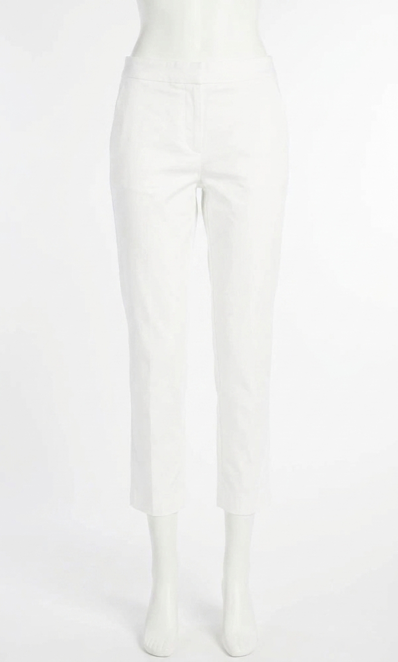 NEW ESQUALO suvi split hem chino trousers in off white